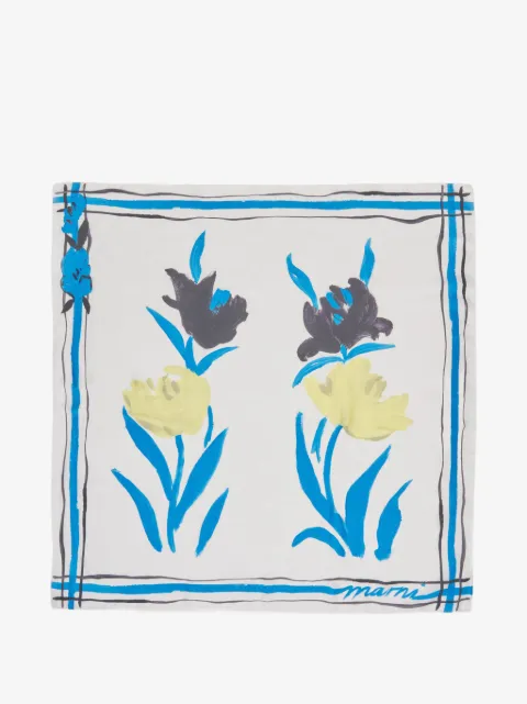 Marni floral print silk foulard