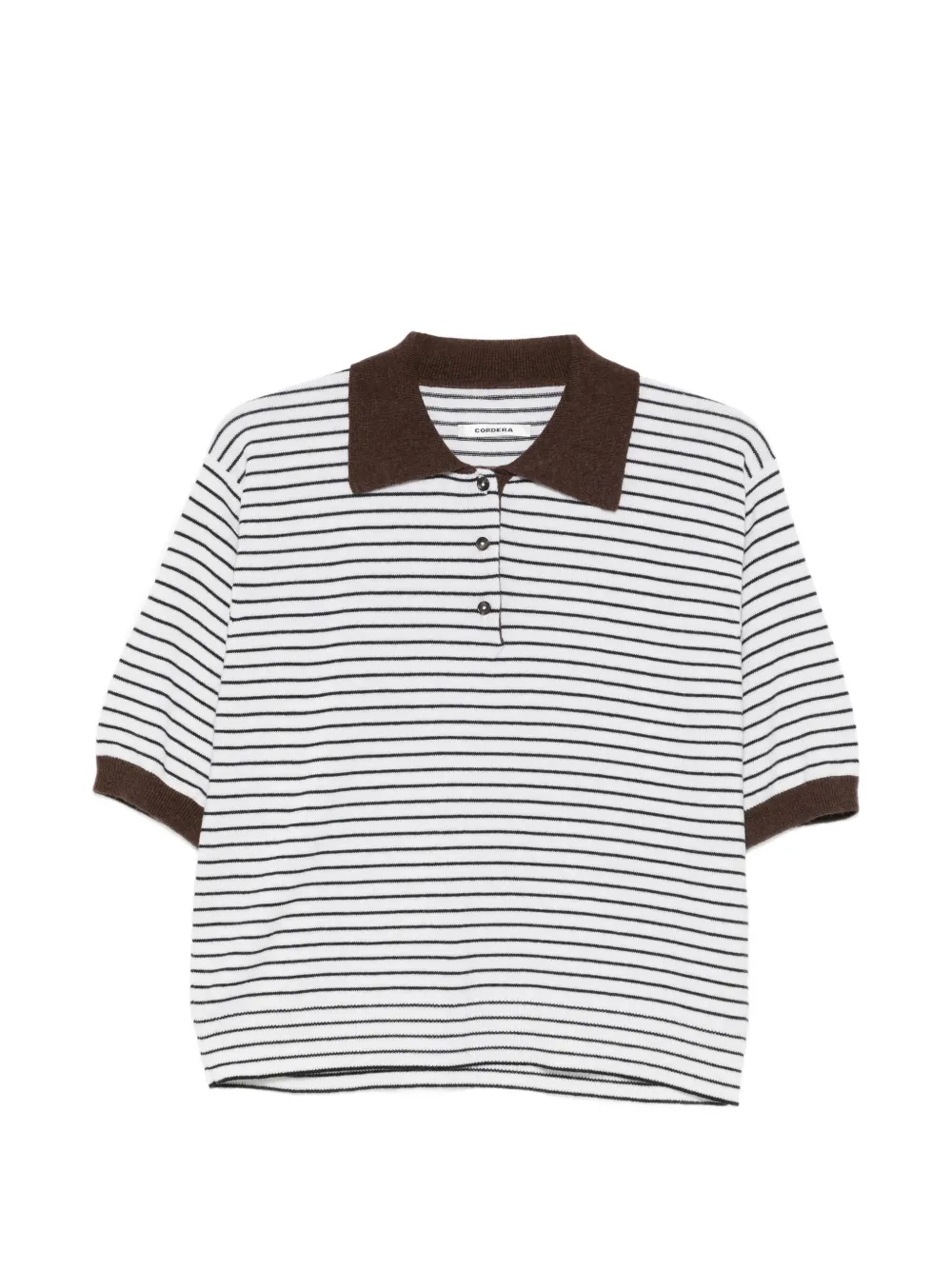 Cordera striped polo shirt - Weiß