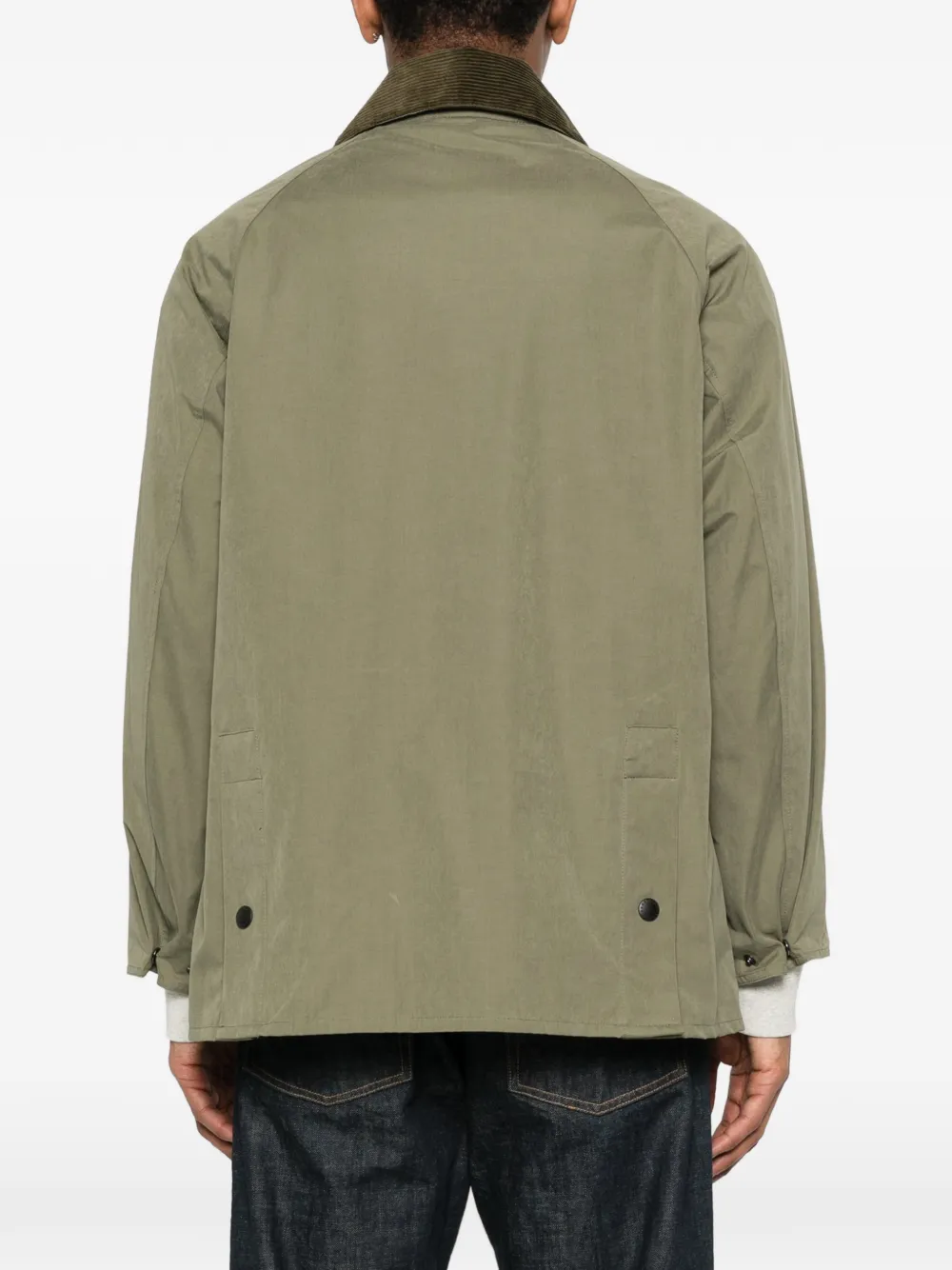 Barbour Jack met ribfluwelen kraag Groen