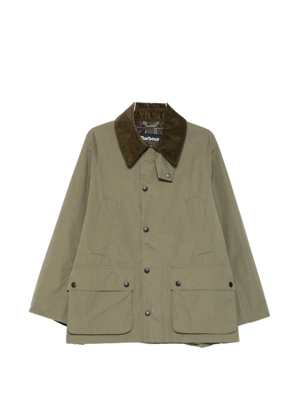 Barbour corduroy-collar jacket - Verde