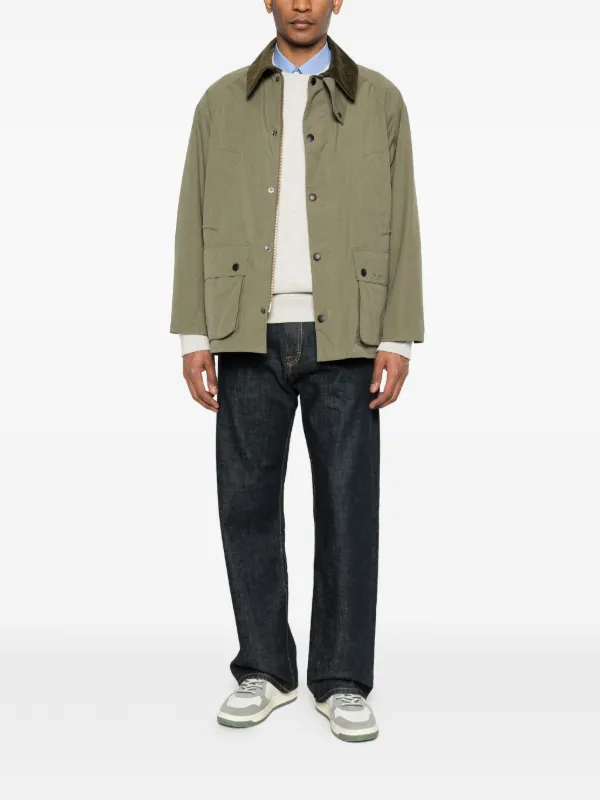 Barbour ポリエステルコーデュロイカラージャケット Barbour コーデュロイカラー ジャケット | グリーン | FARFETCH JP