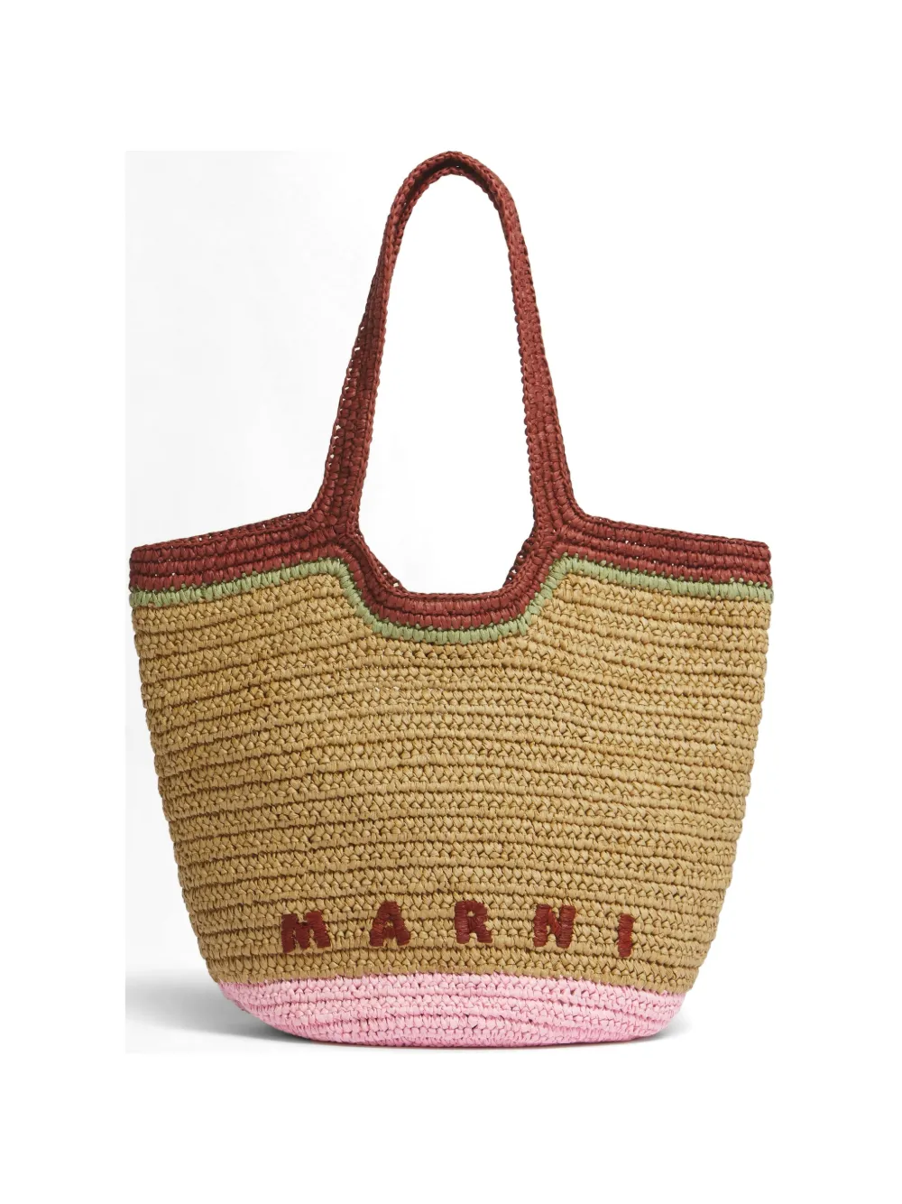 Marni Seaside woven-design tote bag - Toni neutri