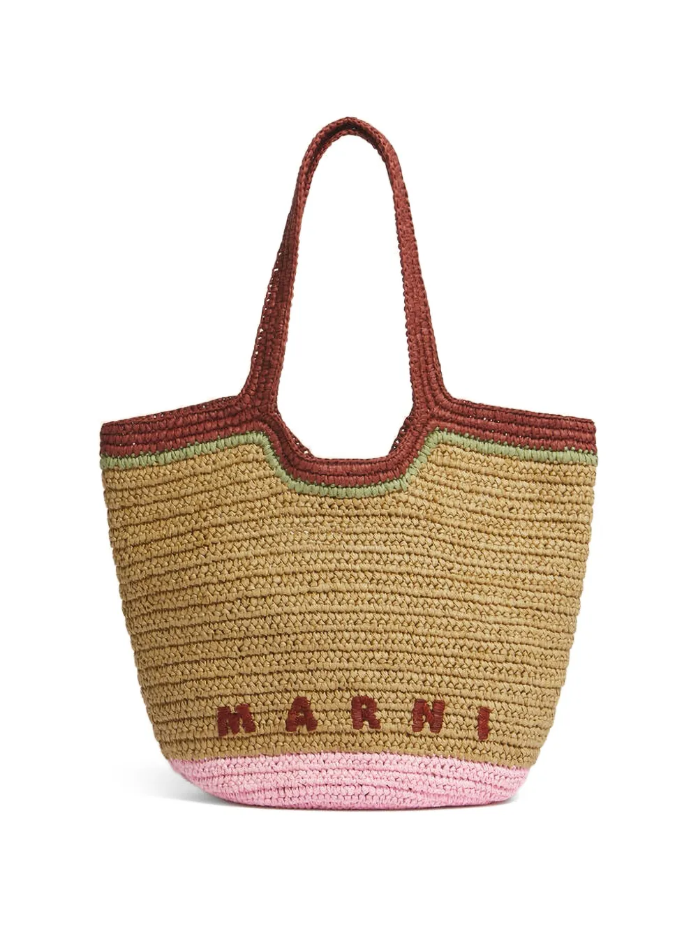 Marni paper raffia seaside bag