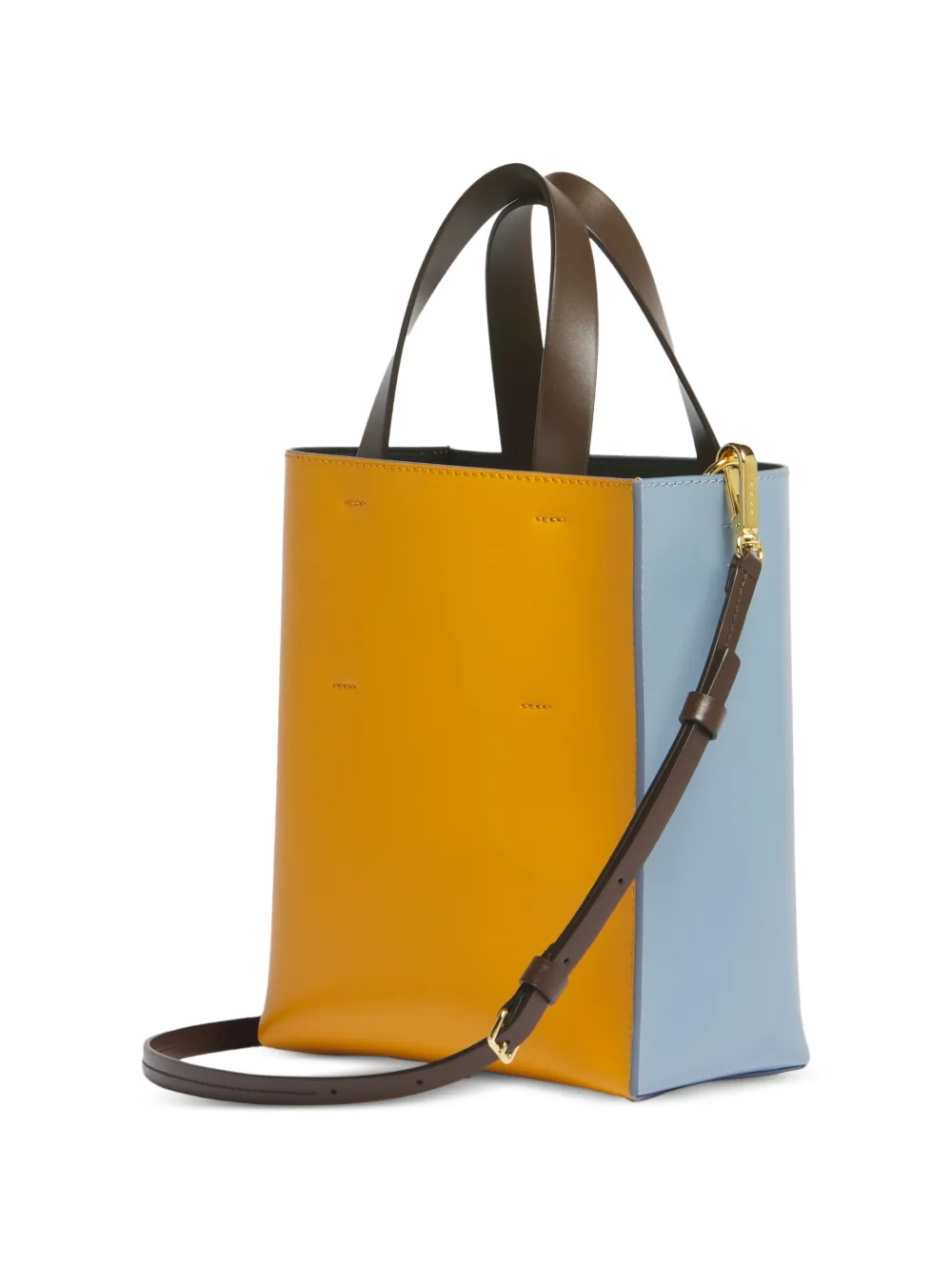 Marni Museo leren mini-tas Blauw