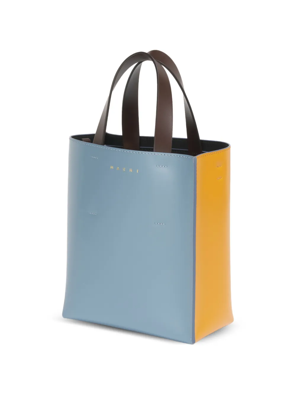 Marni Museo leren mini-tas Blauw