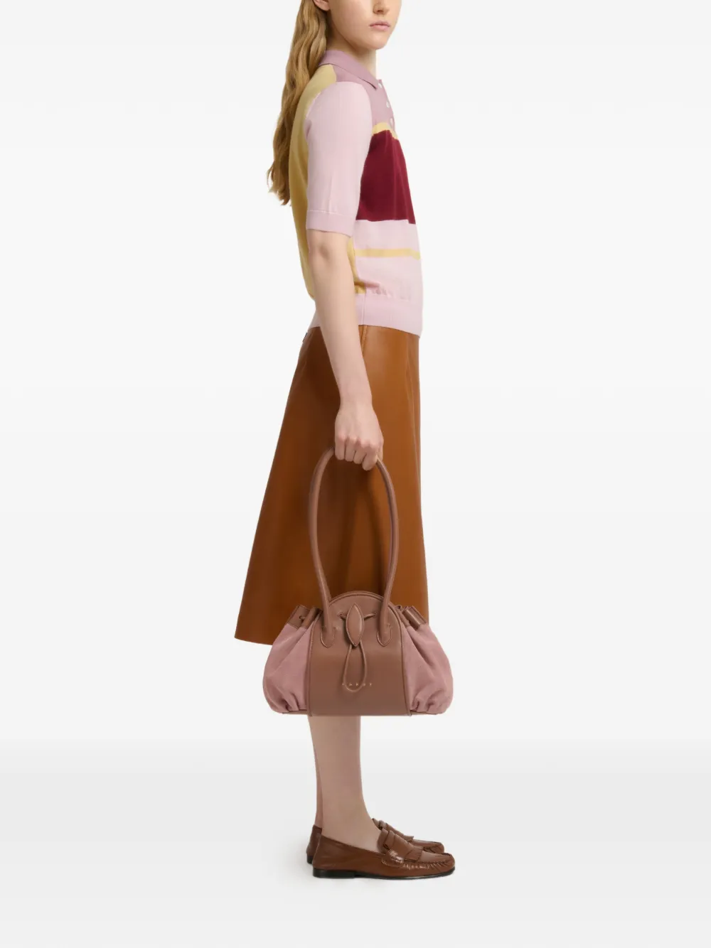  Marni Tulipea Shoulder Bag - Pink 