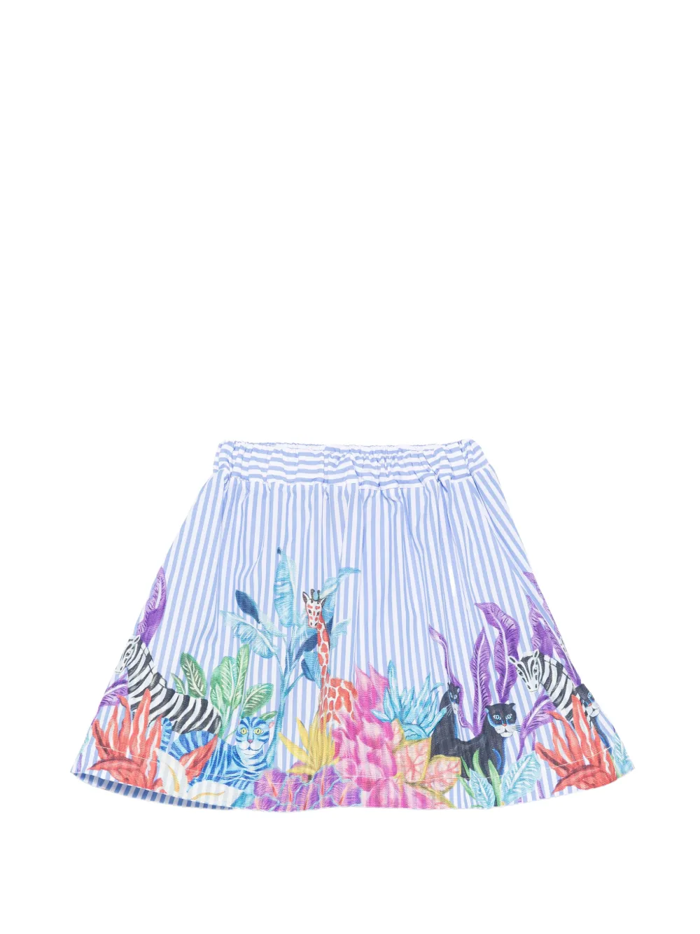 Stella Jean Kids Gestreepte rok Blauw