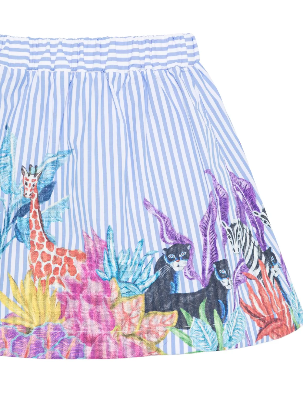 Stella Jean Kids Gestreepte rok Blauw