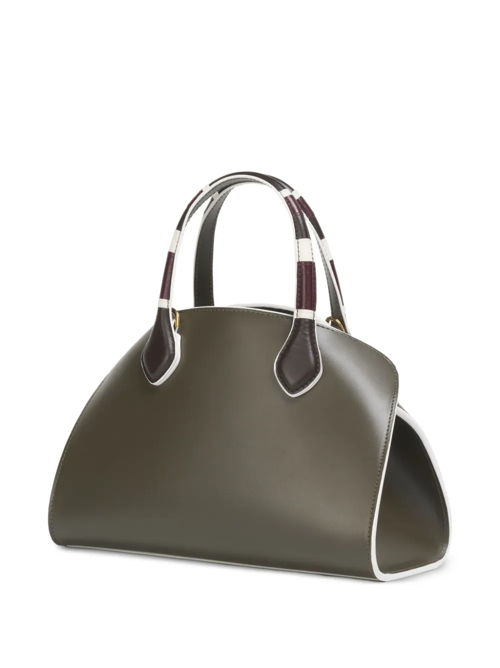  Marni Contrast-trim Leather Mini Bag - Green 