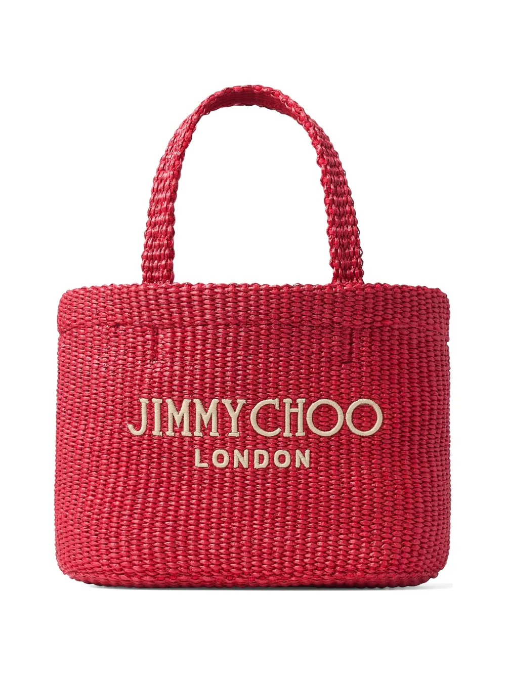 Jimmy Choo top handles mini bag - Rosso