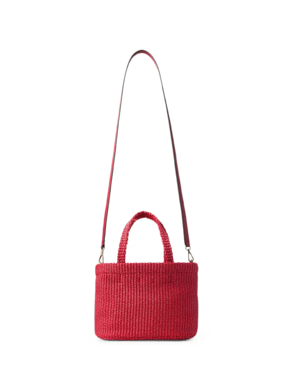 Jimmy Choo Beach East-West mini-tas met handgreep Rood