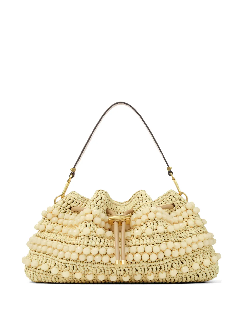 Jimmy Choo beaded embellishment bucket bag - Toni neutri