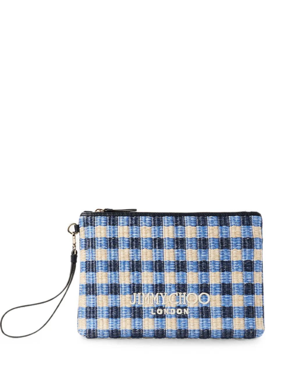 Jimmy Choo zipped flat pouch - Blau