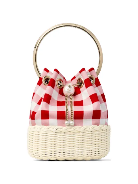 Jimmy Choo Bon Bon check pattern shoulder bag