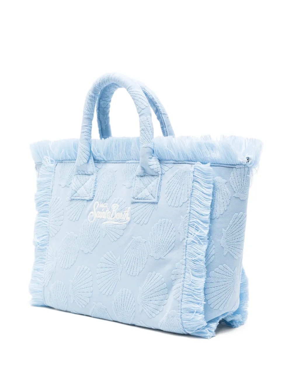  Mc2 Saint Barth Fringed-trim Tote Bag - Blue 