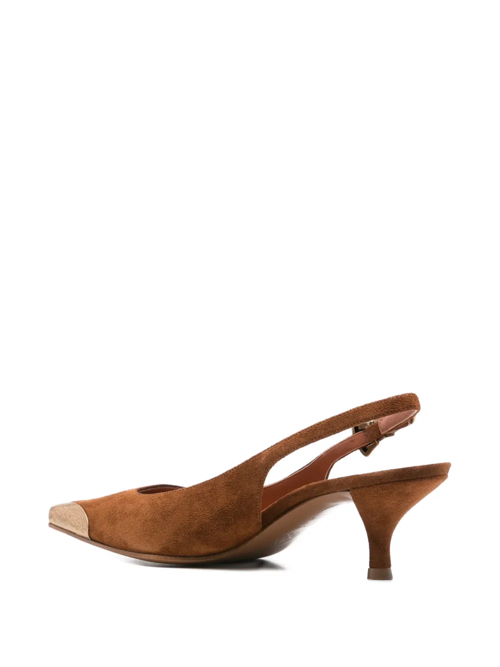 Roberto Festa Teseo leren pumps met gespdetail Bruin