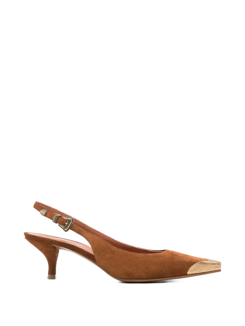 Roberto Festa Teseo buckle detail chanel leather pumps - Marrone