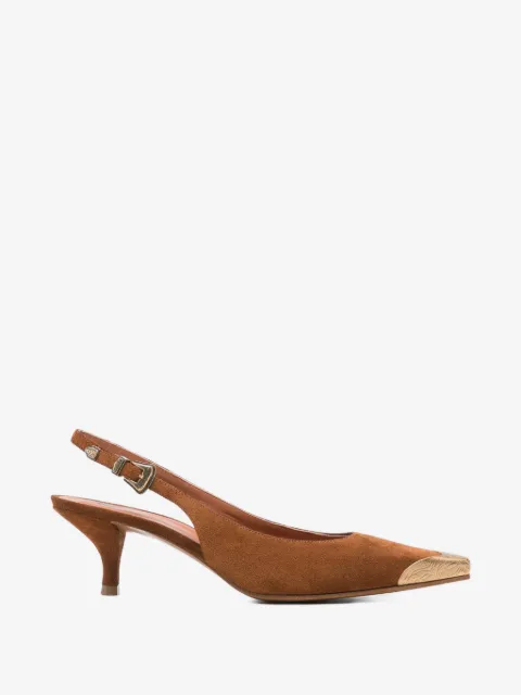 Roberto Festa Teseo leren pumps met gespdetail