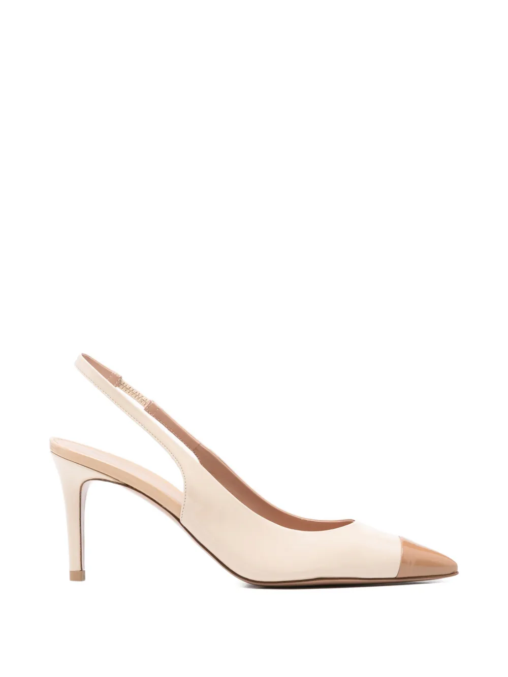 Festa Milano Slingback pumps met bewerkte neus Beige