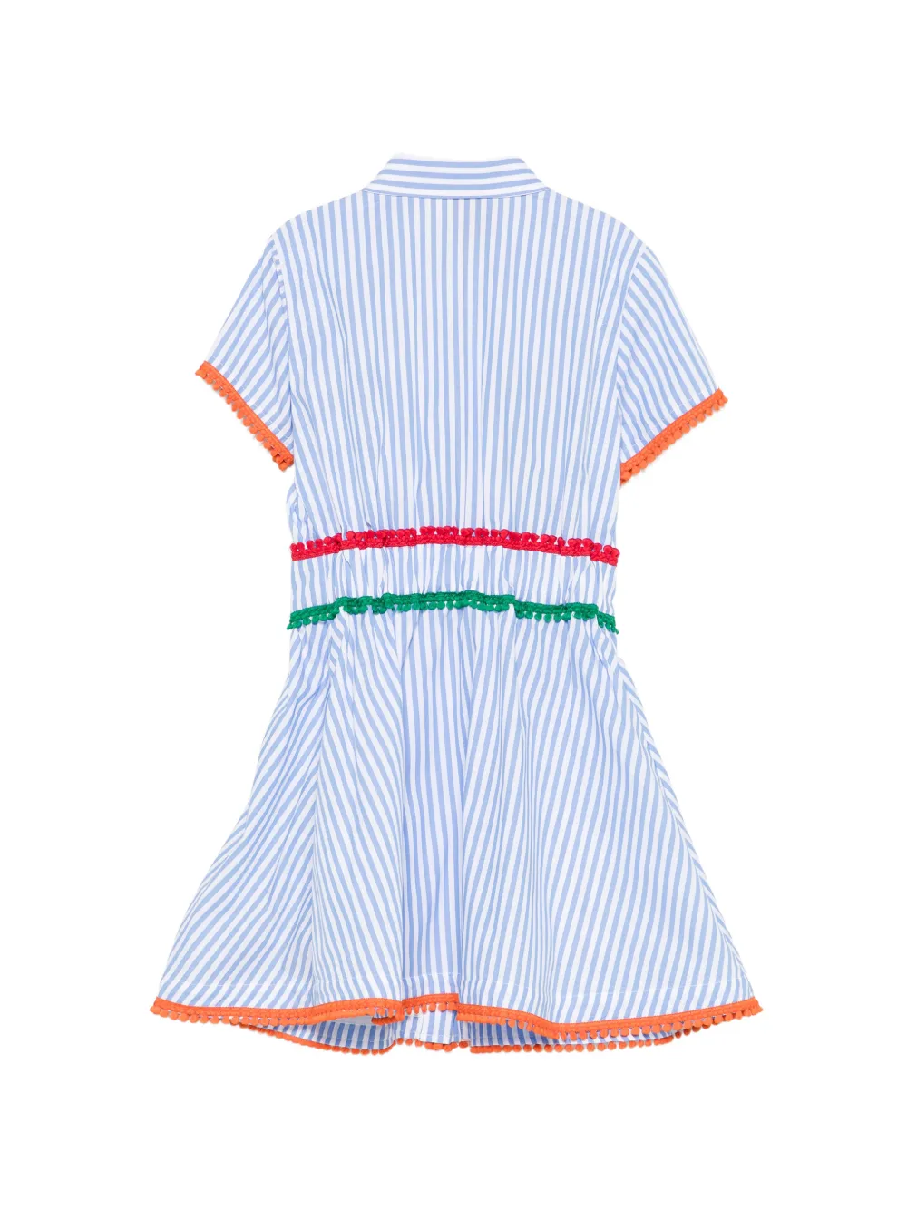Striped Embroidered Dress
