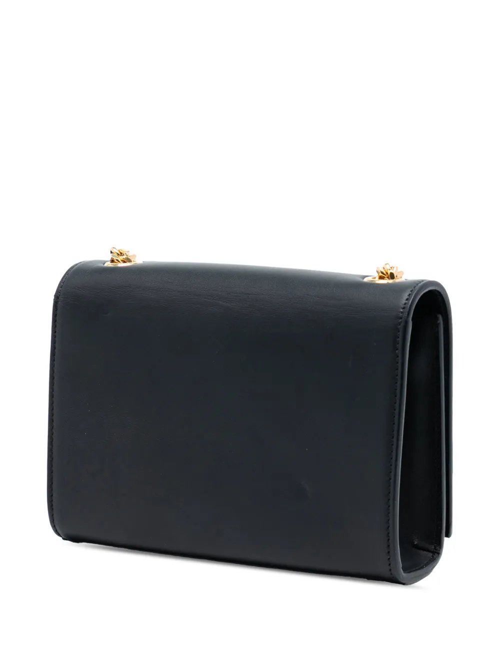  Saint Laurent Pre-owned Borsa A Tracolla Kate In Pelle Di Vitello Con Nappa, Monogramma E Catena 2015 - Nero 