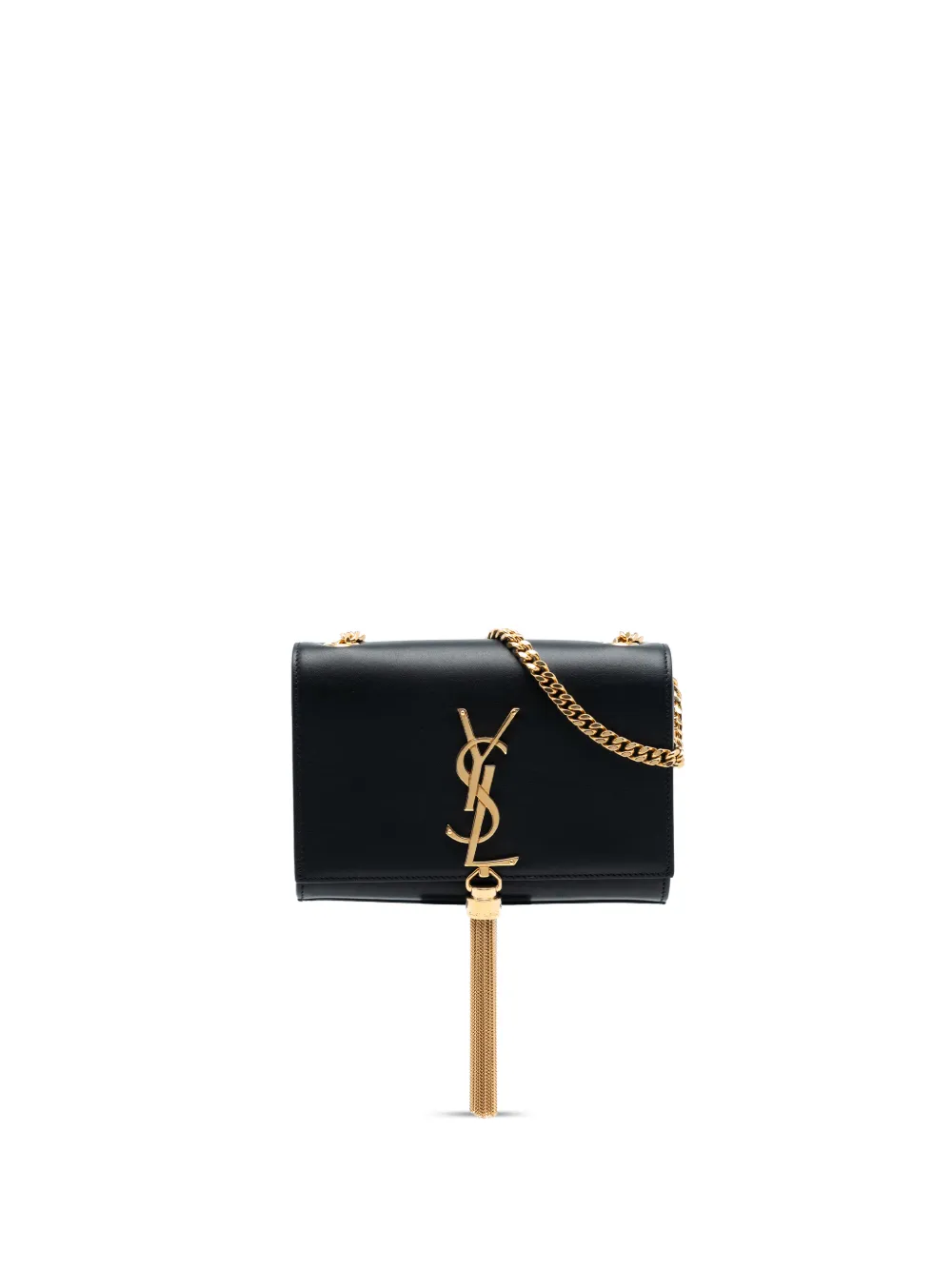 Saint Laurent Pre-Owned 2015 Small Smooth Calfskin Monogram Kate Tassel crossbody bag - Nero