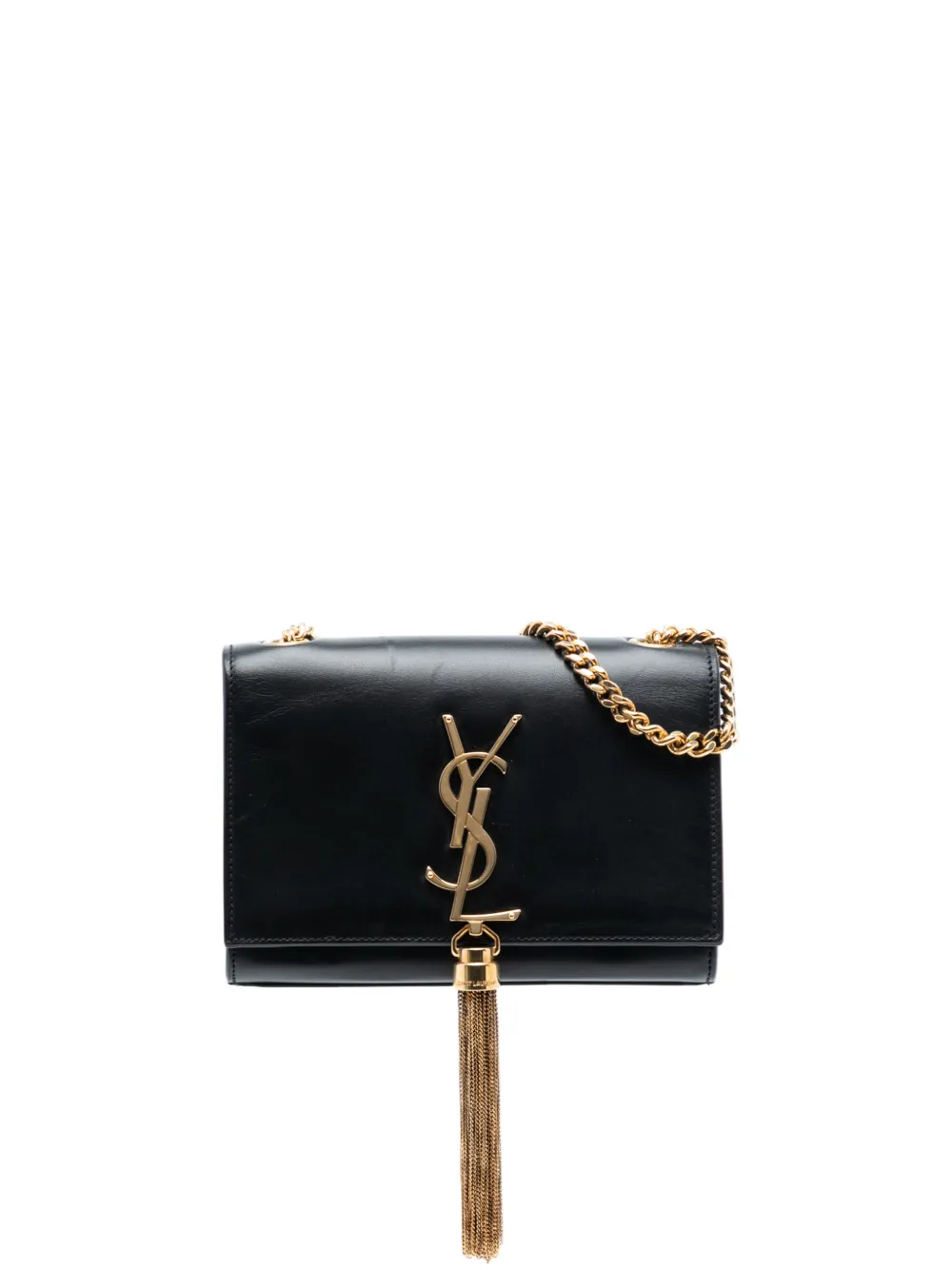 Saint Laurent Pre-Owned 2013 Small Smooth Calfskin Monogram Kate Tassel crossbody bag - Nero