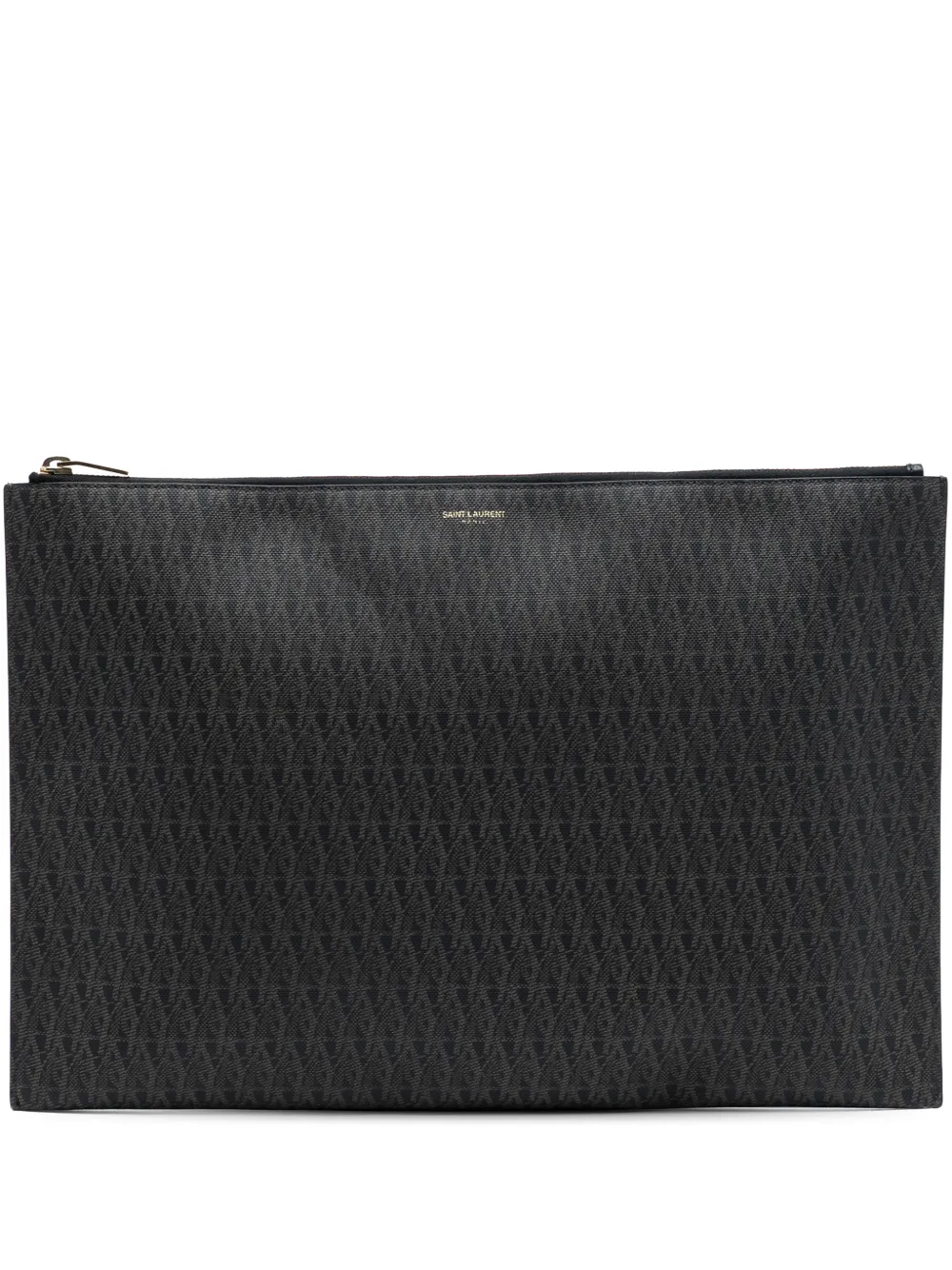 Saint Laurent Pre-Owned 2014 Toile Classic Monogram Document Holder clutch bag - Nero