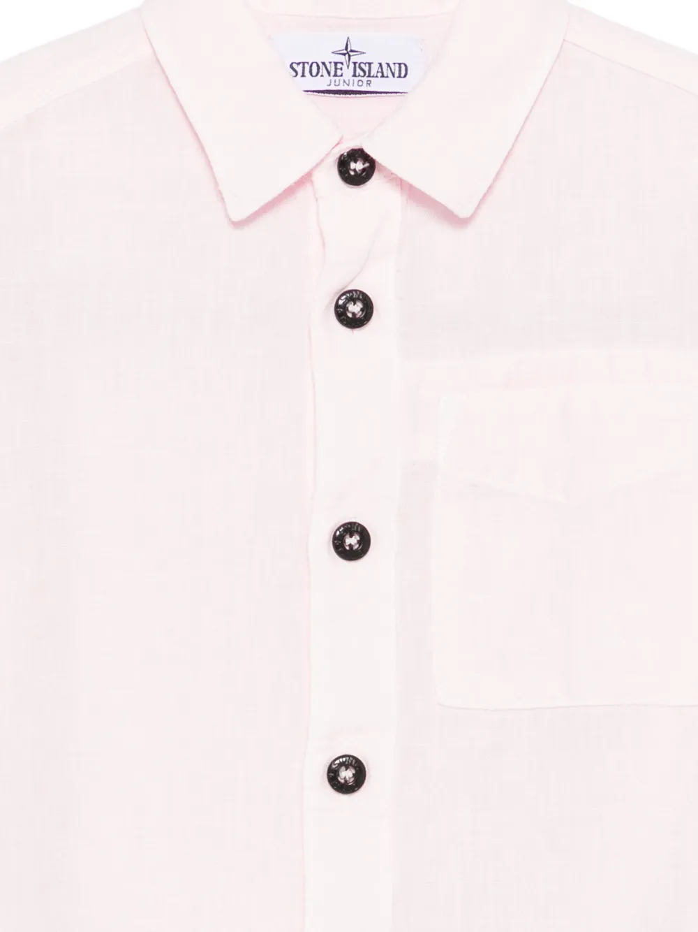  Stone Island Junior Compass-motif Shirt - Pink 