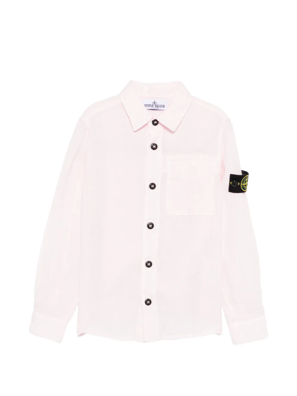 Stone Island Junior Compass-motif shirt - Rosa