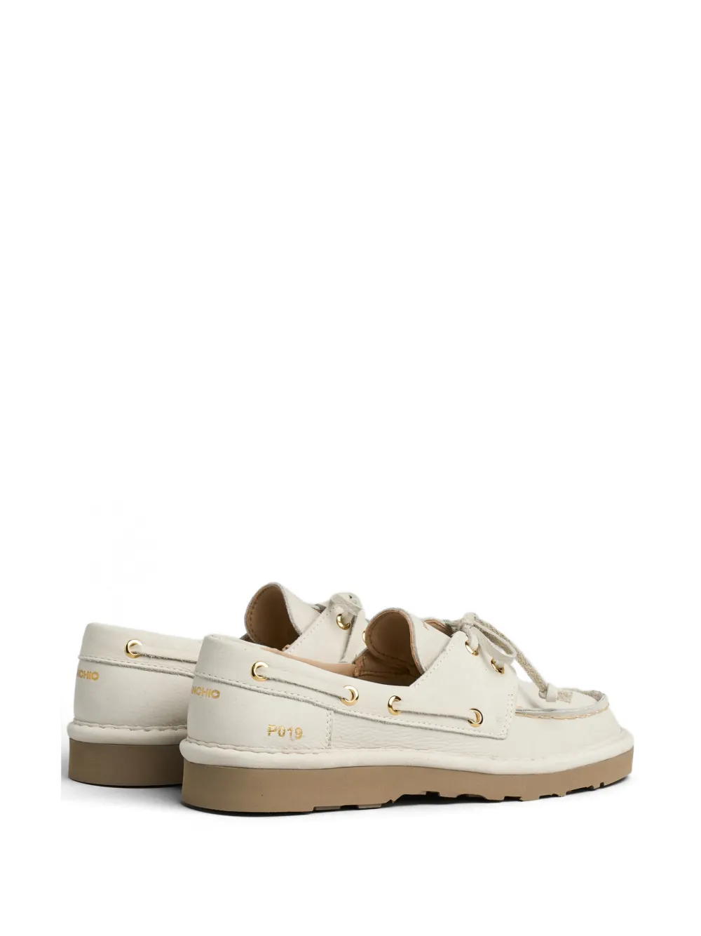 PANCHIC lace-up loafers Beige