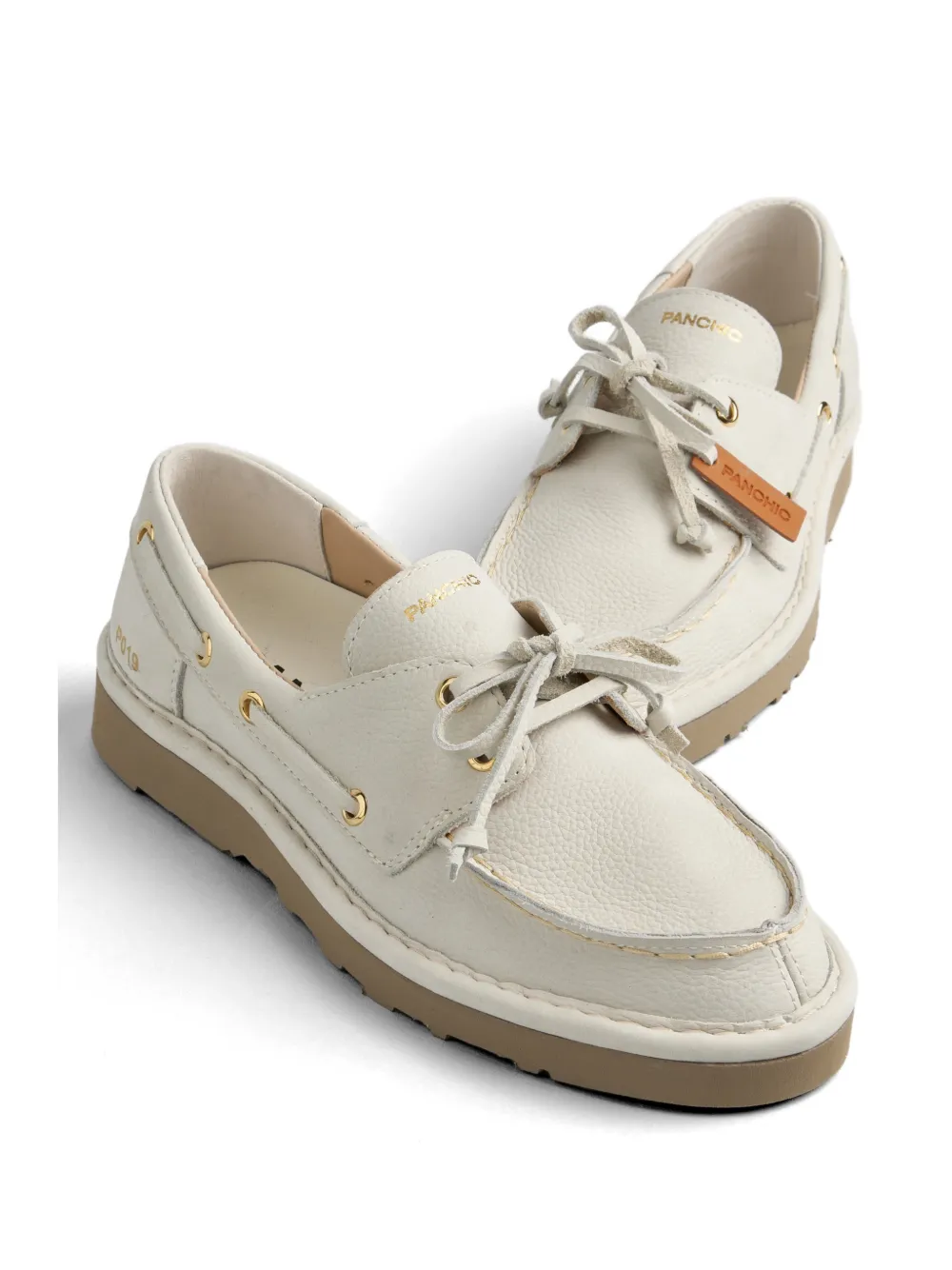 PANCHIC lace-up loafers Beige