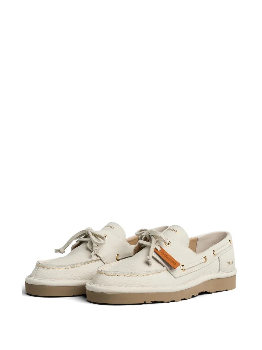 PANCHIC lace-up loafers Beige