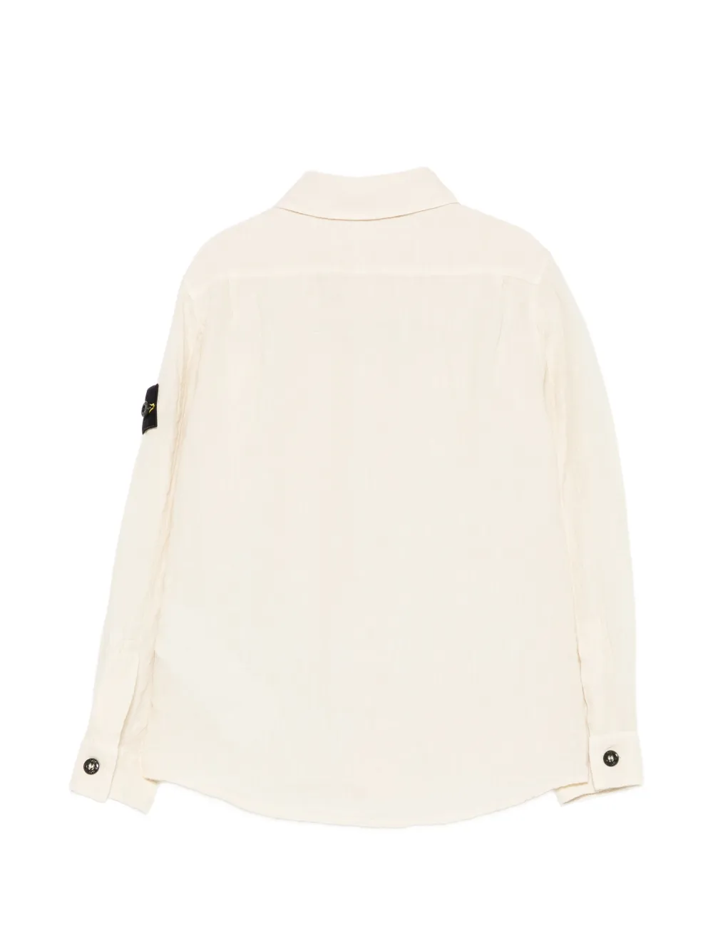 Stone Island Junior Shirt met logopatch Beige