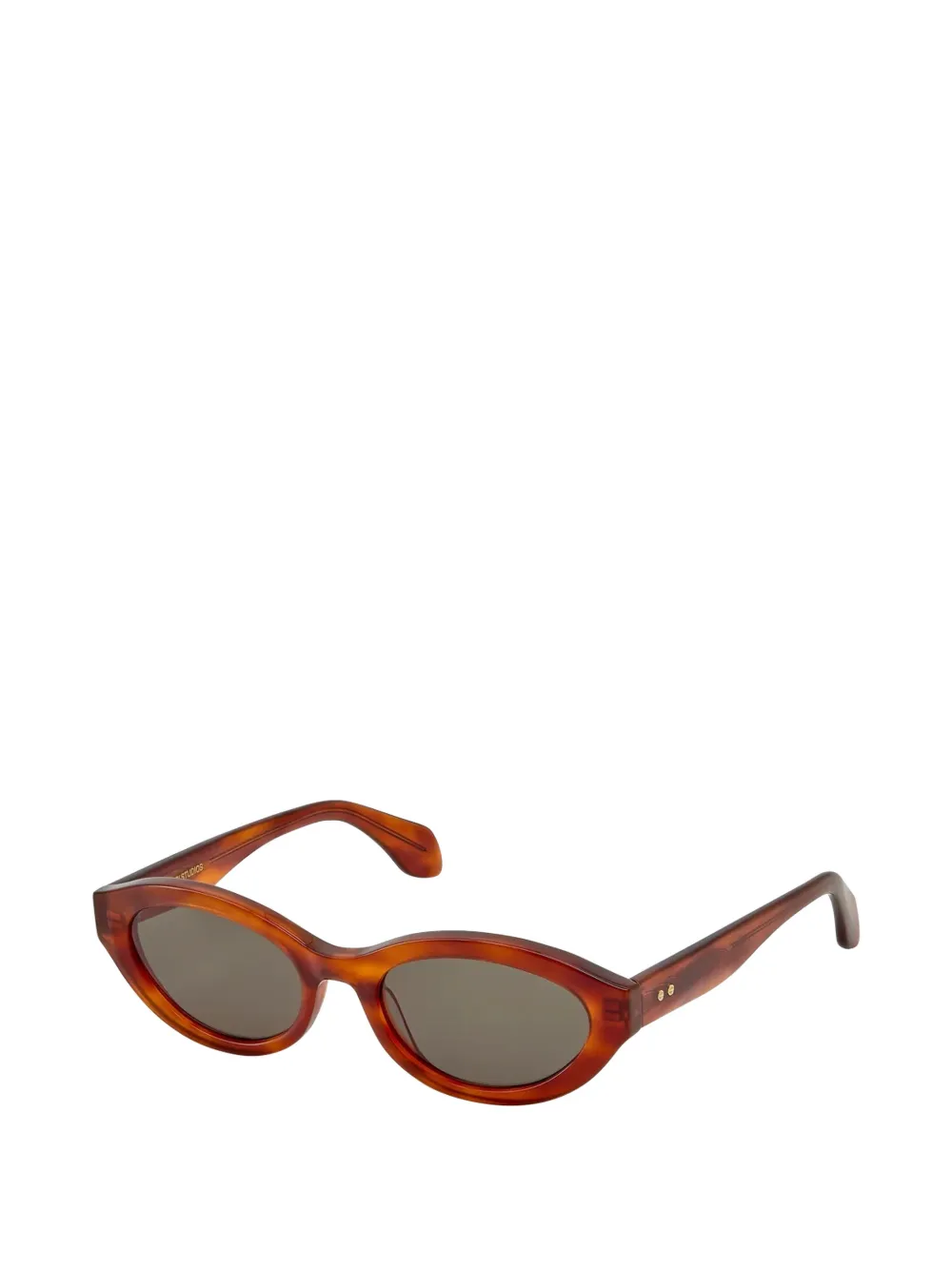  Gigi Studios Mila Oval-frame Sunglasses - Brown 