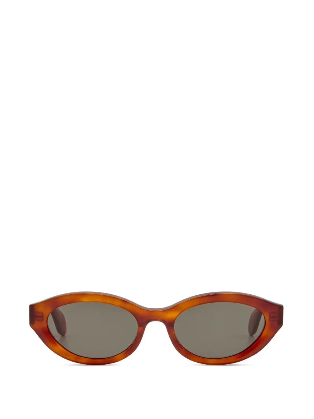 GIGI STUDIOS Mila oval-frame sunglasses - Marrone