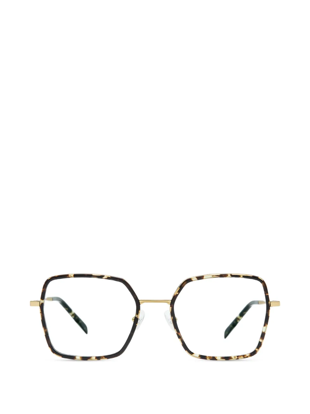 GIGI STUDIOS Orix geometric glasses - Marrone