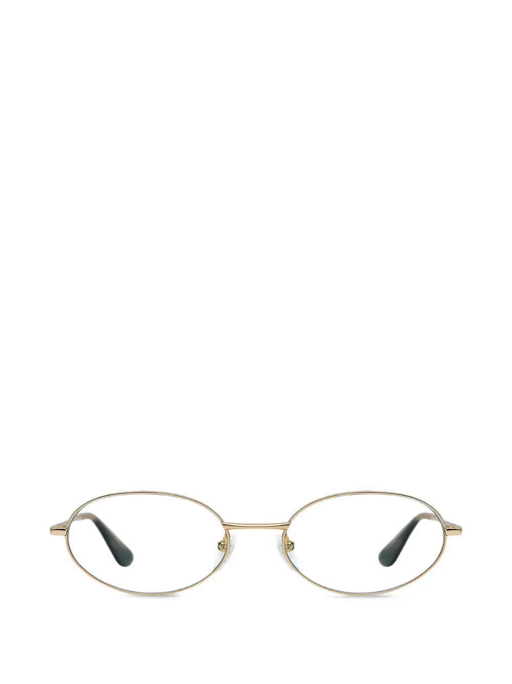 GIGI STUDIOS Isola oval-frame glasses - Oro
