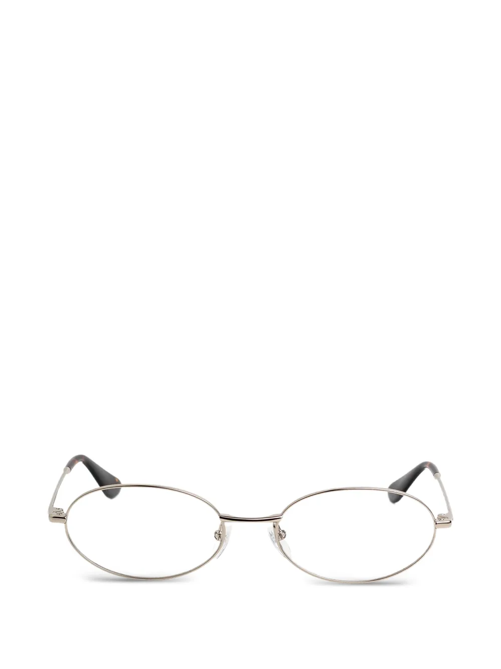 GIGI STUDIOS Isola oval frame glasses - Argento