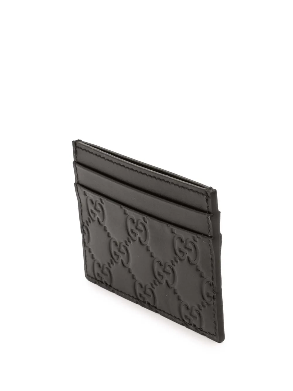  Gucci Pre-owned 2000-2015 Guccissima Card Holder - Black 