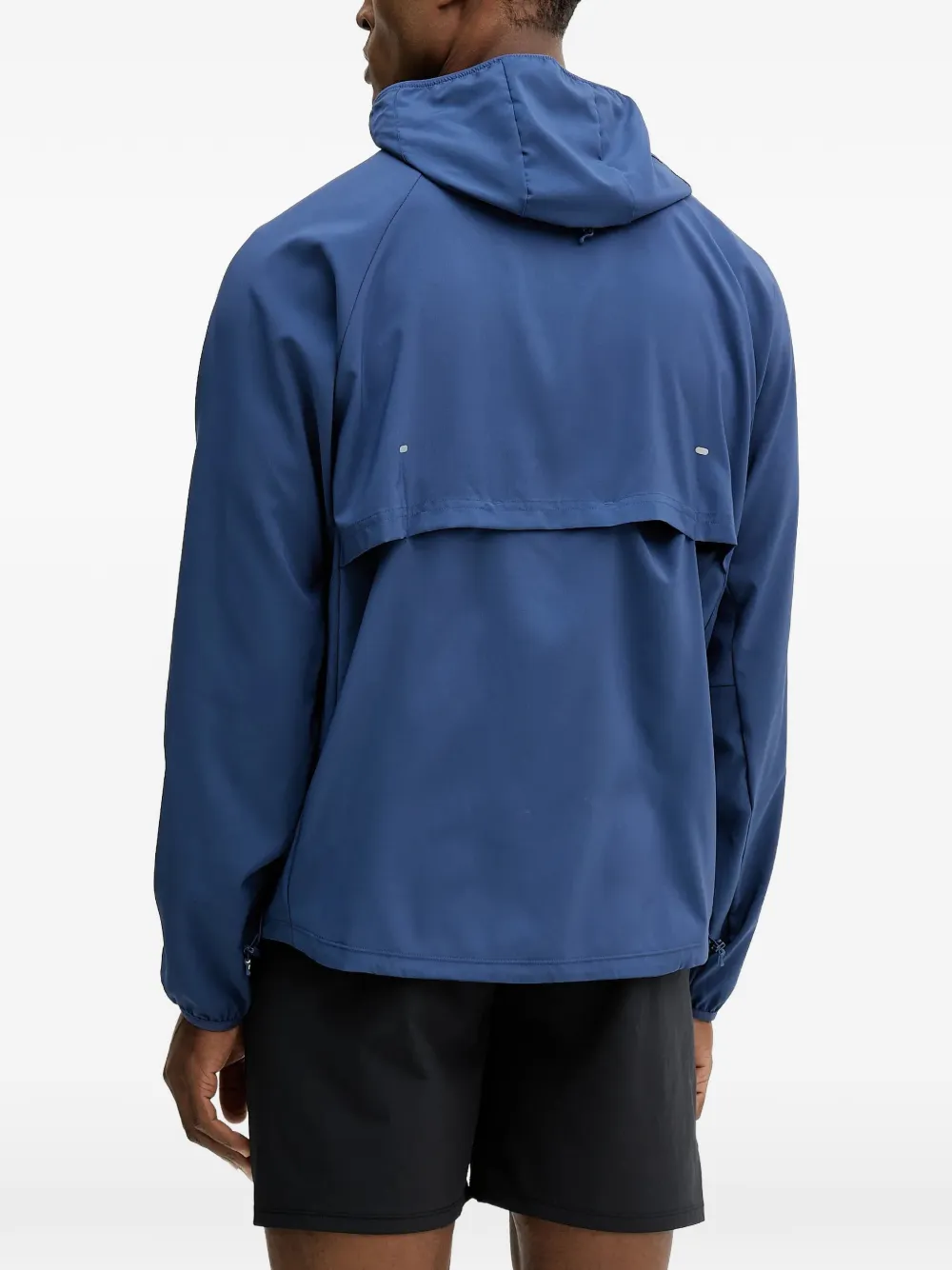adidas hooded zip-fastening jacket Blauw
