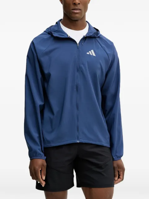 adidas hooded zip-fastening jacket