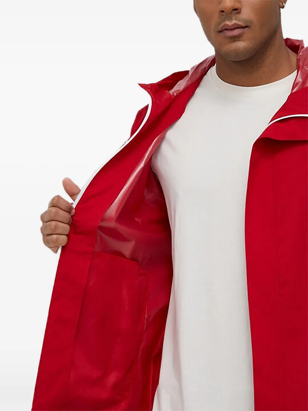 adidas Jack met capuchon en rits Rood