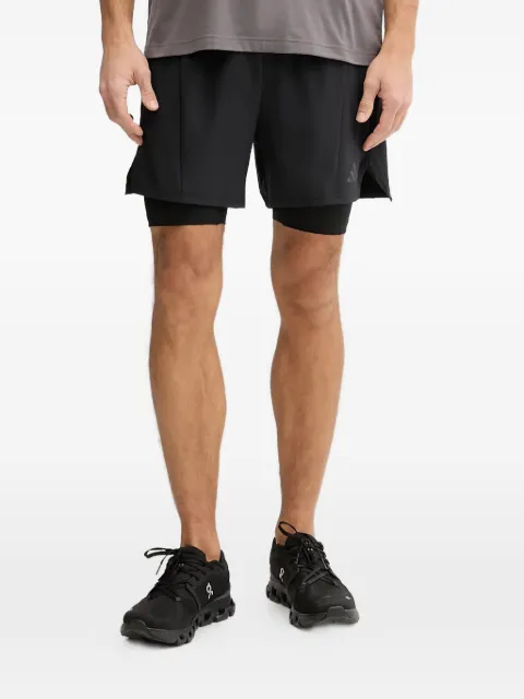 adidas D4T Workout 2in1 logo performance shorts