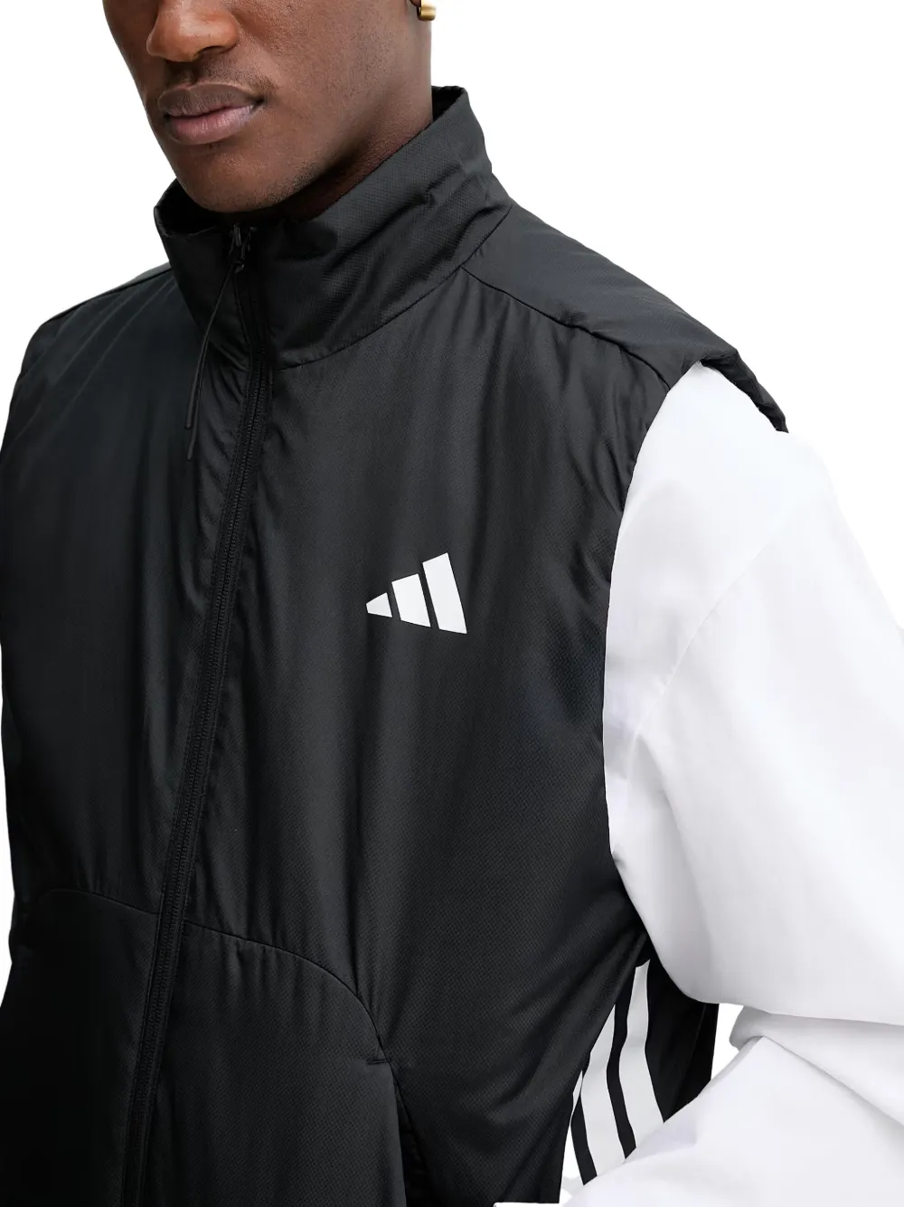 adidas Gilet met logostreep Zwart