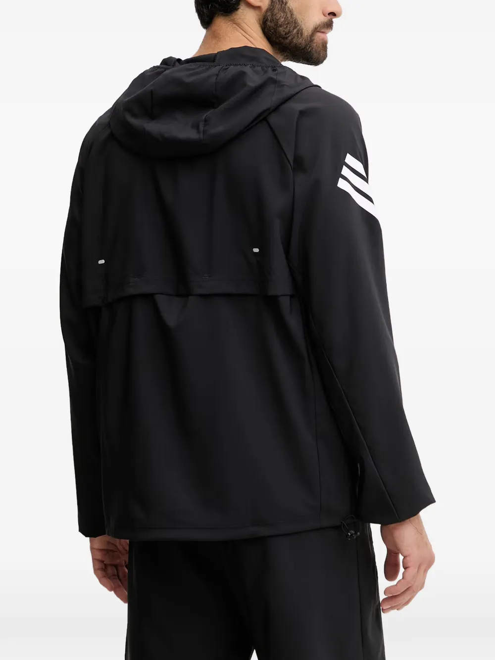 adidas Adi365 Iconic logo-print hooded jacket Zwart