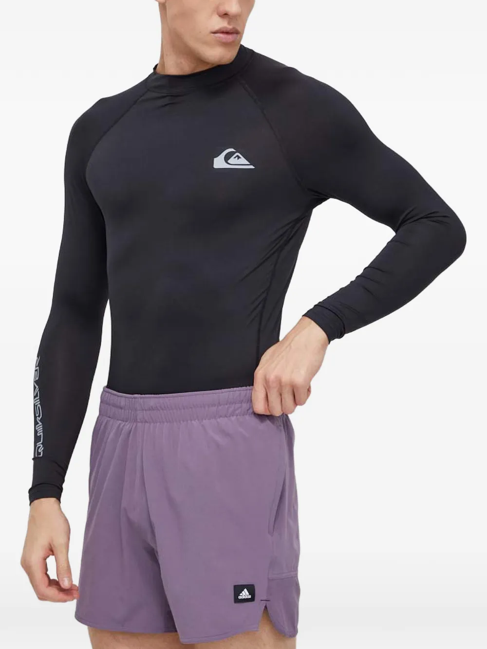 adidas Zwembroek met logopatch Paars