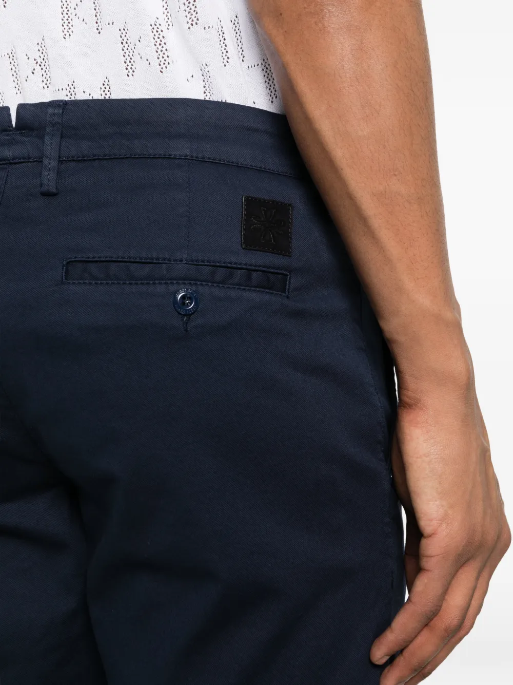 Jacob Cohën Katoenen shorts met knopen Blauw