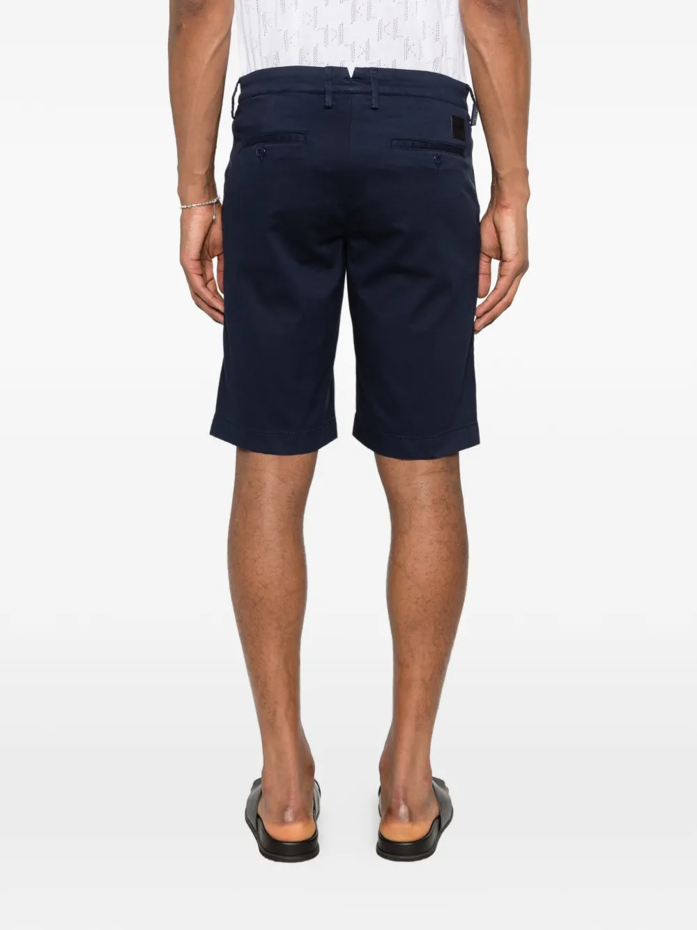 Jacob Cohën Katoenen shorts met knopen Blauw