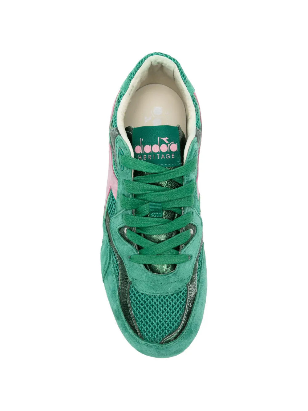 Diadora Equipe Revenge leren sneakers Groen